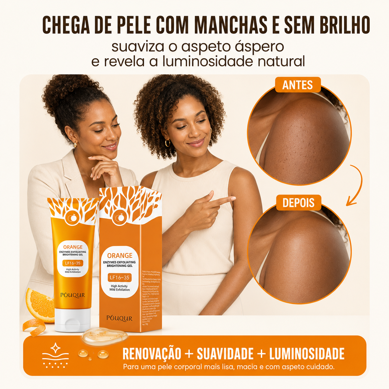 POUQUR™ – Gel Esfoliante Corporal + PAGUE 1 E LEVE 2, SOMENTE HOJE! 🔥