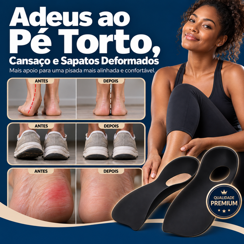PEAKFlex™ – Palmilha de Suporte para Corrigir o Pé + 60% DE DESCONTO HOJE! 🔥
