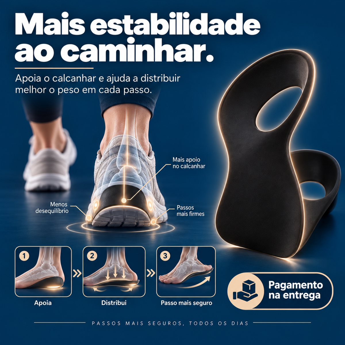 PEAKFlex™ – Palmilha de Suporte para Corrigir o Pé + 60% DE DESCONTO HOJE! 🔥