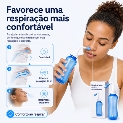 RespiraClear™ – Irrigador Nasal para Limpeza Profunda +60% DE DESCONTO SOMENTE HOJE!🔥