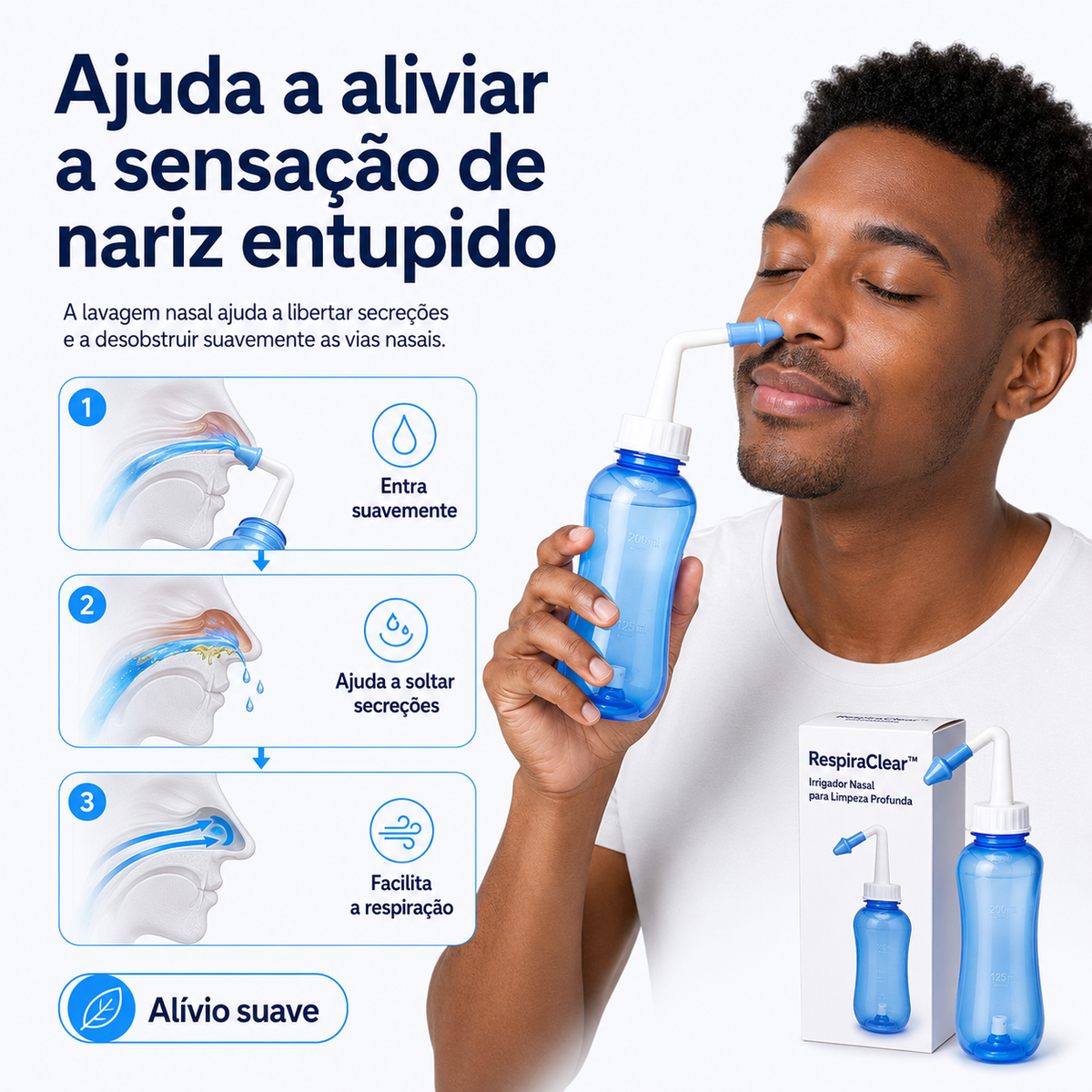 RespiraClear™ – Irrigador Nasal para Limpeza Profunda +60% DE DESCONTO SOMENTE HOJE!🔥