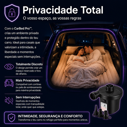 🛏️ CarBed Pro™ - Cama Inflável para carro + Bomba Eletrica de Brinde🔥