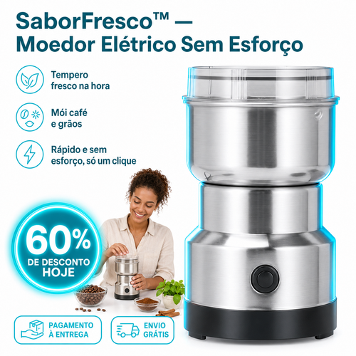 SaborFresco™ - Moedor Elétrico Sem Esforço