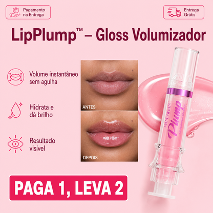 LipPlump™ – Gloss Volumizador de Preenchimento+ Paga1,Leva 2 APENAS HOJE🔥