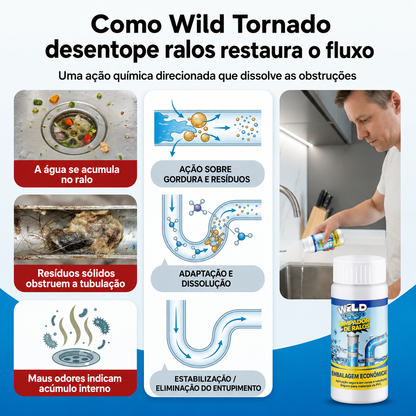 🌪️ Wild Tornado™ Desentope Canos + Pague 1 e Leve 2! SOMENTE HOJE 🔥