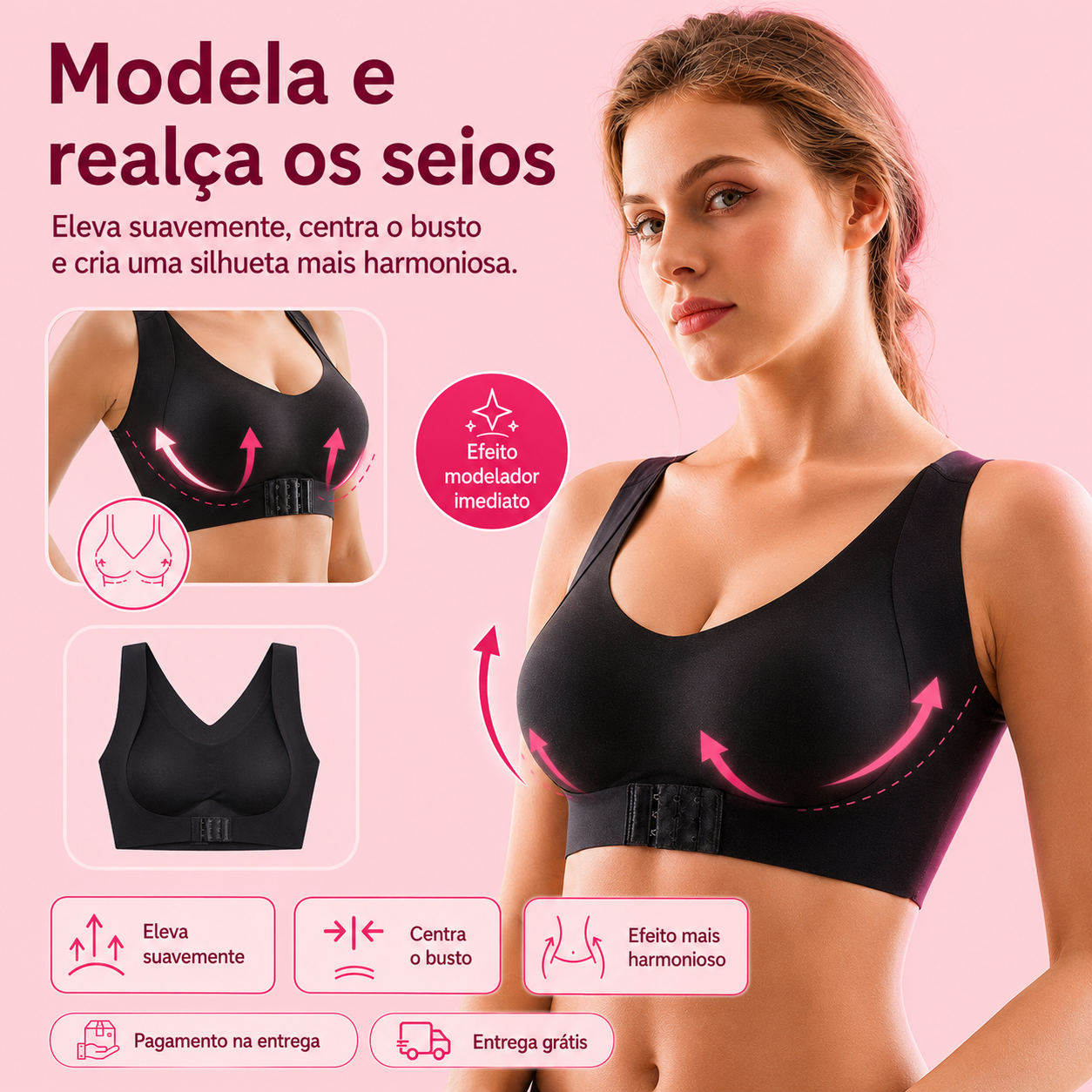 BellaPosture™ - Sutiã Postural que Modela e Realça os Seios