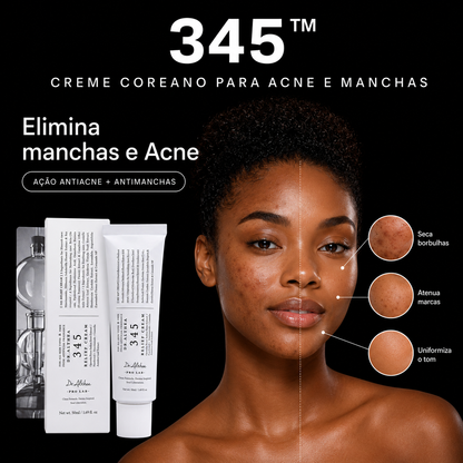 345™ - Creme Coreano para Acne e Manchas +60% DE DESCUENTO SOMENTE HOJE! 🔥