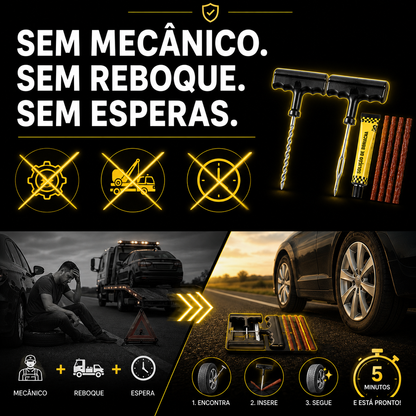 ZeroFuro™ – Kit Profissional de Reparação de Pneus 🔥 +60% DE DESCONTO SÓ HOJE!