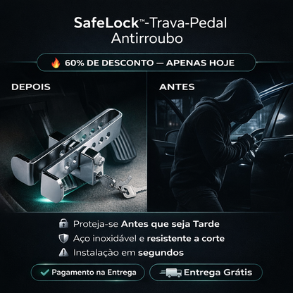 SafeLock™ Trava-Pedal Antirroubo