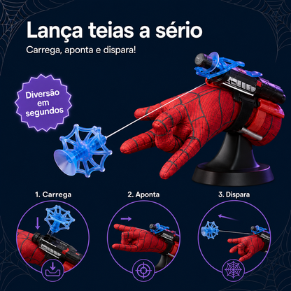 SpiderHero™ – Luva de Herói que Lança Teias