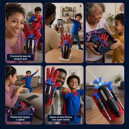 SpiderHero™ – Luva de Herói que Lança Teias