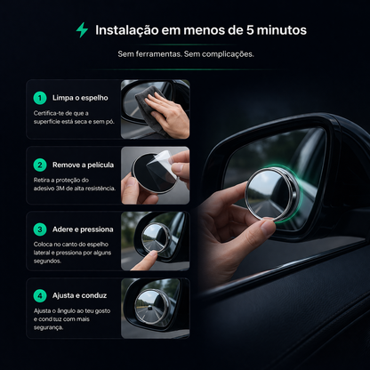 Safeye™- espelho de ponto cego que te protege na estrada