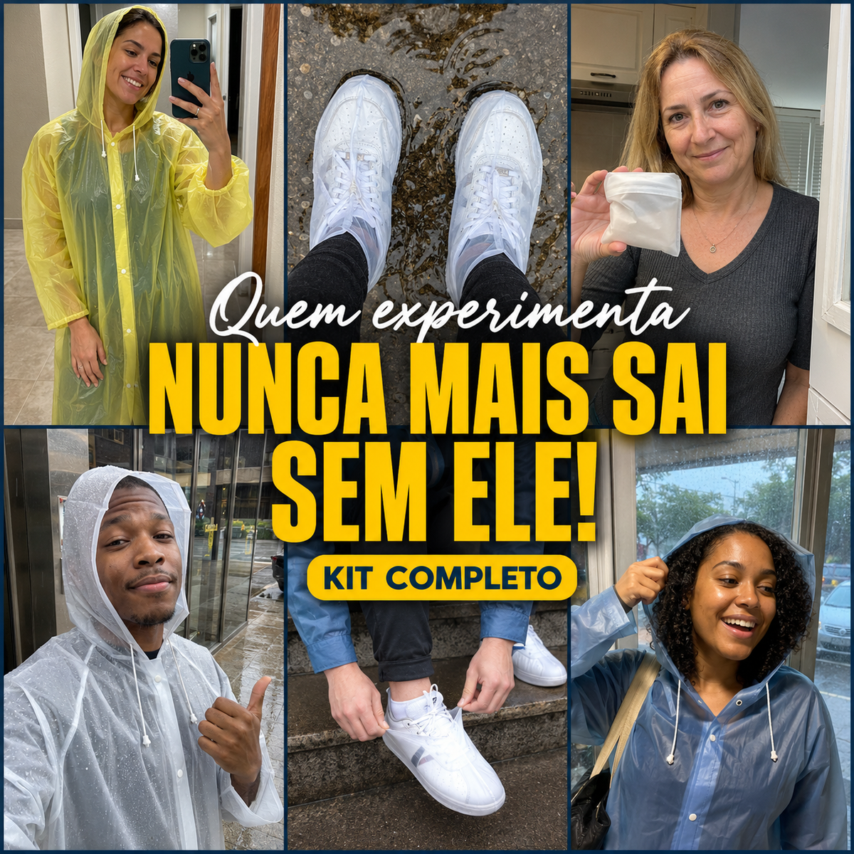 ZeroChuvaKit™- Capa + CobreSapato Impermeável. 60% DE DESCONTO SOMENTE HOJE! 🔥