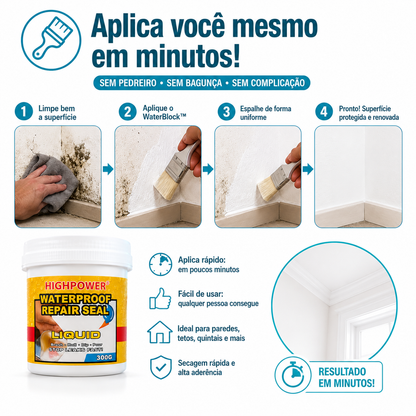 WaterBlock™ – Selante Impermeabilizante para Paredes e Tetos