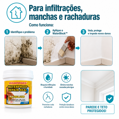WaterBlock™ – Selante Impermeabilizante para Paredes e Tetos