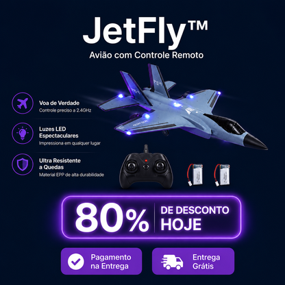 JetFly™ - Avião com Controle Remoto