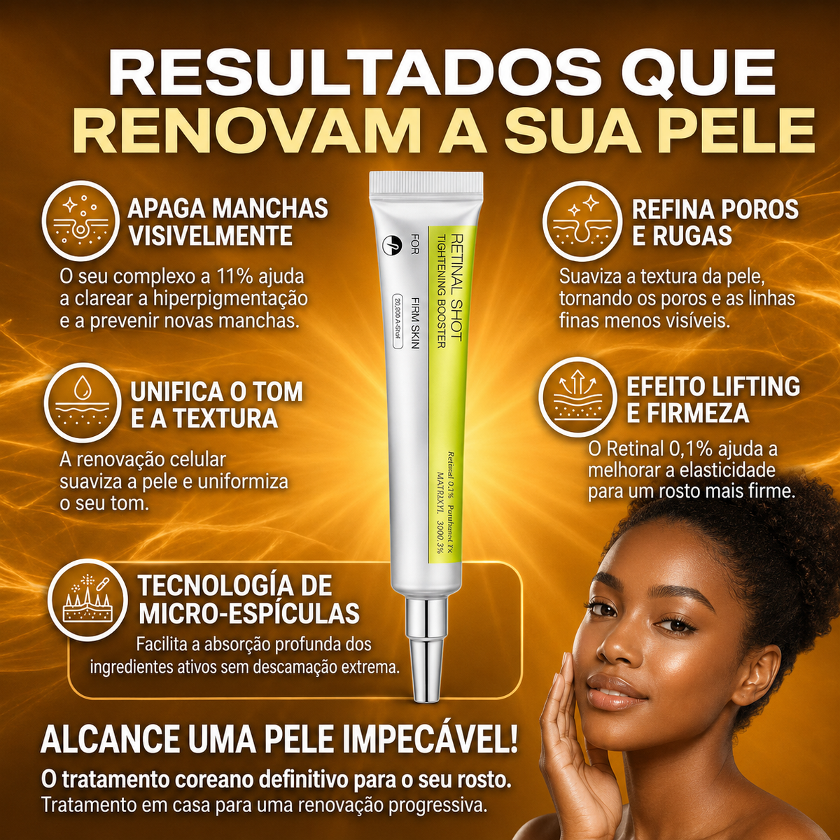 Climax™ - Sérum Coreano  para Manchas, Poros +60% DE DESCONTO SOMENTE HOJE! 🔥
