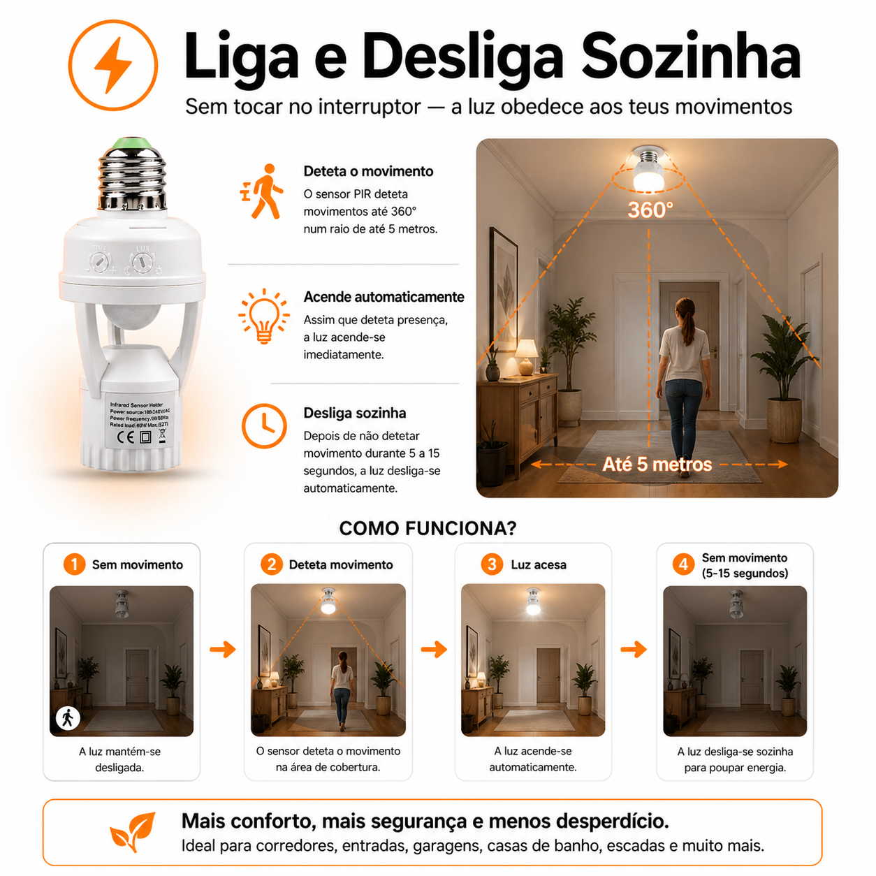 💡 LumiSense™– O sensor de Movimento que acende sua casa na hora certa