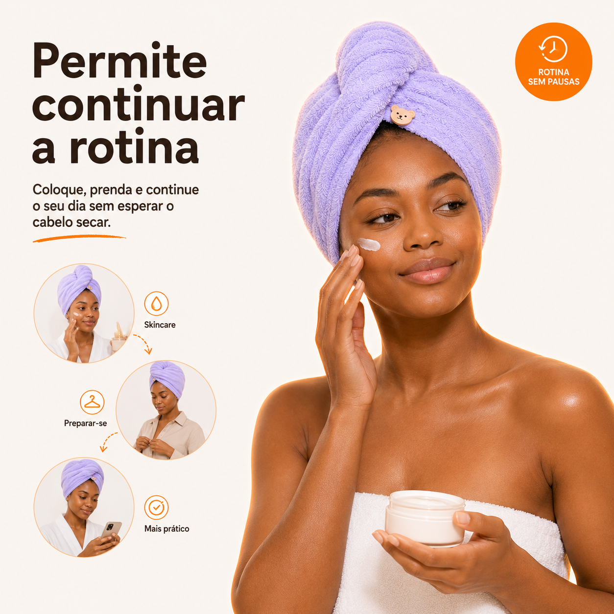 SoftDry™ – Toalha de Secagem de Cabelo + PAGUE 1 E LEVE 2, SOMENTE HOJE! 🔥