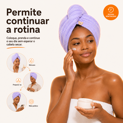 SoftDry™ – Toalha de Secagem de Cabelo + PAGUE 1 E LEVE 2, SOMENTE HOJE! 🔥