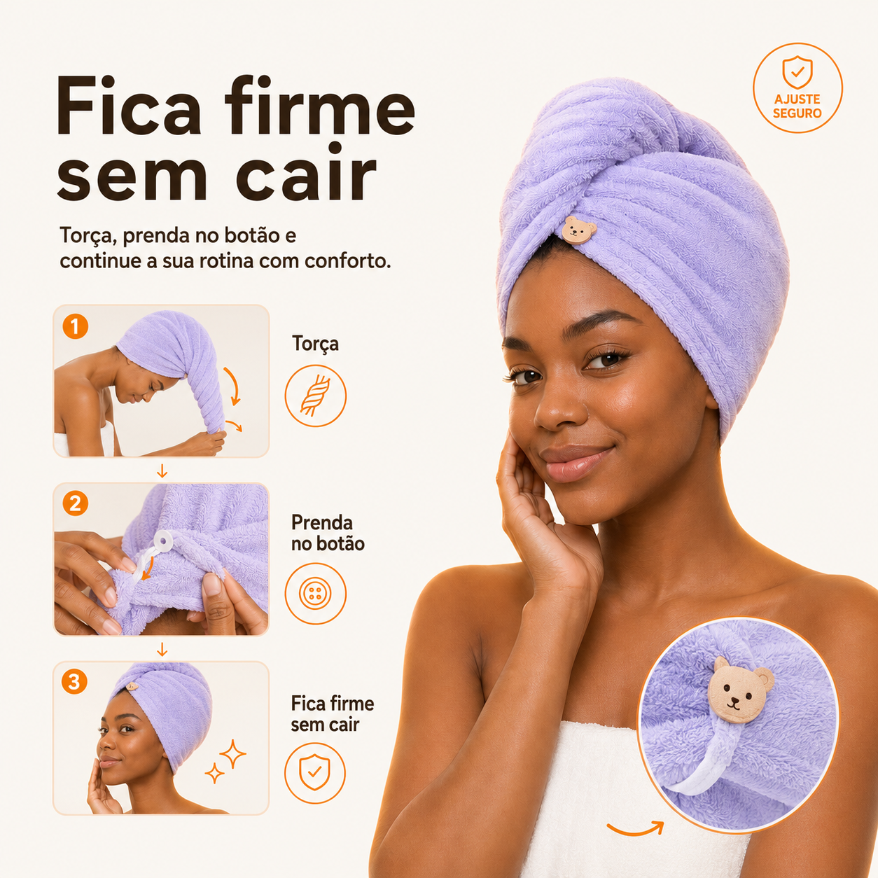SoftDry™ – Toalha de Secagem de Cabelo + PAGUE 1 E LEVE 2, SOMENTE HOJE! 🔥