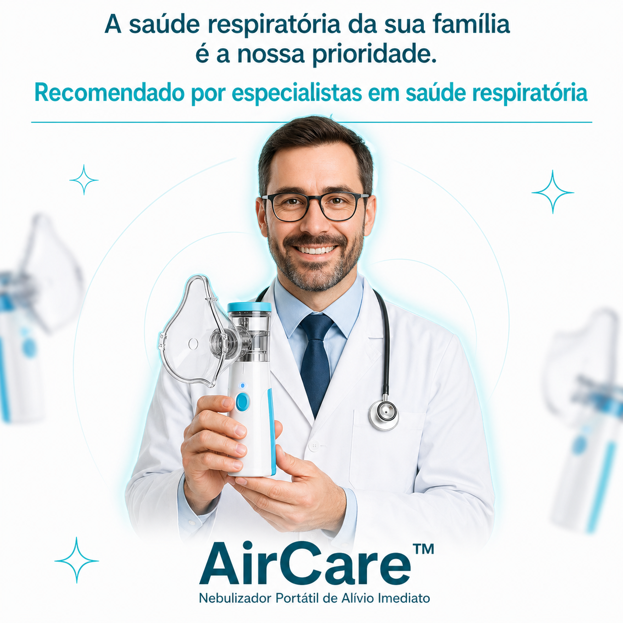 AirCare™ - Nebulizador Portátil de Alívio Imediato