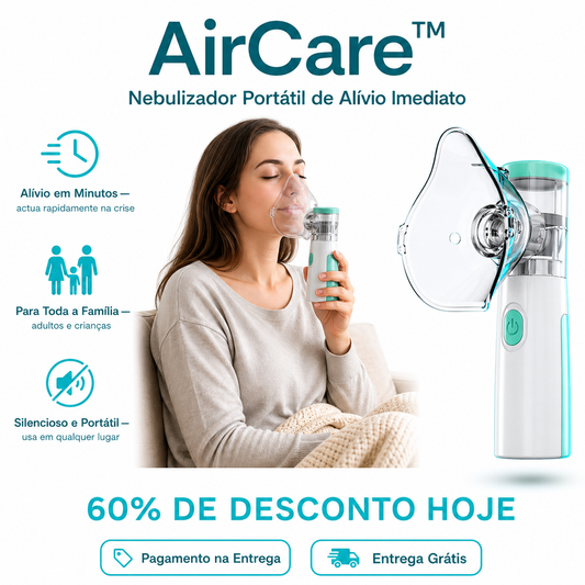 AirCare™ - Nebulizador Portátil de Alívio Imediato