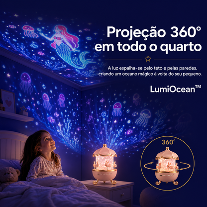 LumiOcean™ - Projetor Mágico 360° · O presente que a criança nunca esquece!