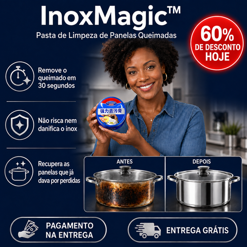 InoxMagic™-  Pasta de Limpeza  de Panelas queimadas +60% DE DESCONTO SOMENTE HOJE! 🔥