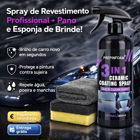 SHINEPRO™- Spray de Revestimento Profissional + Pano e Esponja de Brinde!