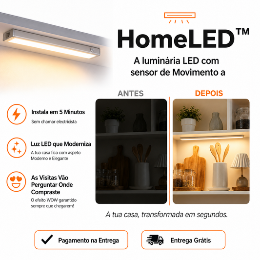 HomeLED™ - Luminária LED com sensor de Movimento