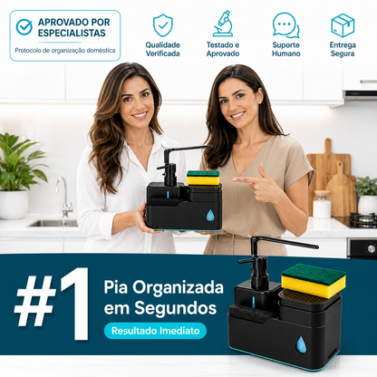 ✨ LavChic™ - Dispenser de Detergente 3 em 1 Moderno