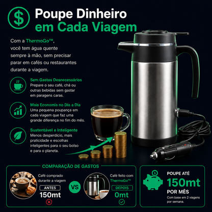 ThermoGo™ - Chaleira Elétrica para Carro