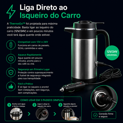 ThermoGo™ - Chaleira Elétrica para Carro