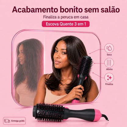 BellaLiss™ KIT Completo de Escova+Pente quente+ Secador para Cabelo