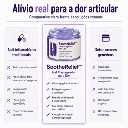 SootheRelief™ – Gel Massageador  + PAGUE 1 E LEVE 2, SOMENTE HOJE! 🔥