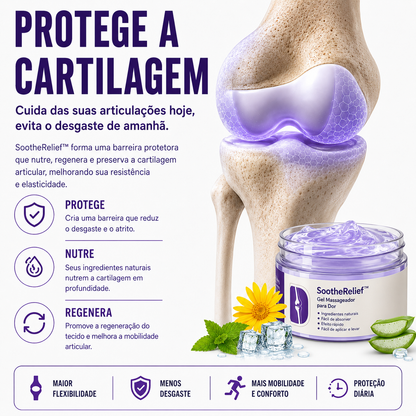 SootheRelief™ – Gel Massageador  + PAGUE 1 E LEVE 2, SOMENTE HOJE! 🔥