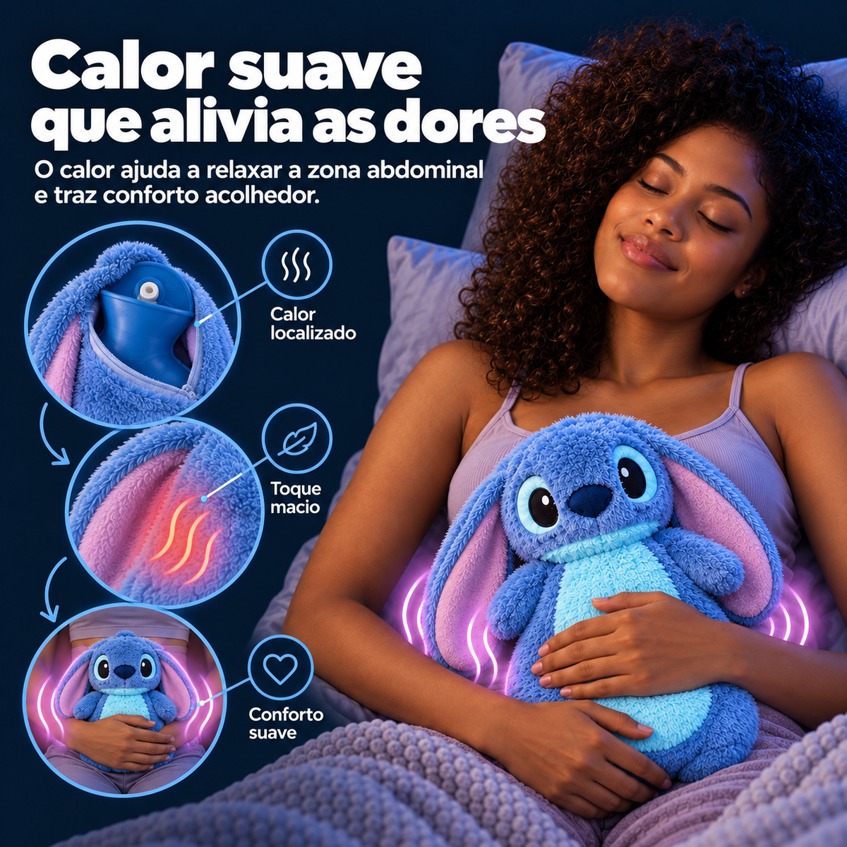 STICH™ Bolsa Térmica de Pelúcia  + 60% DE DESCONTO SOMENTE HOJE! 🔥