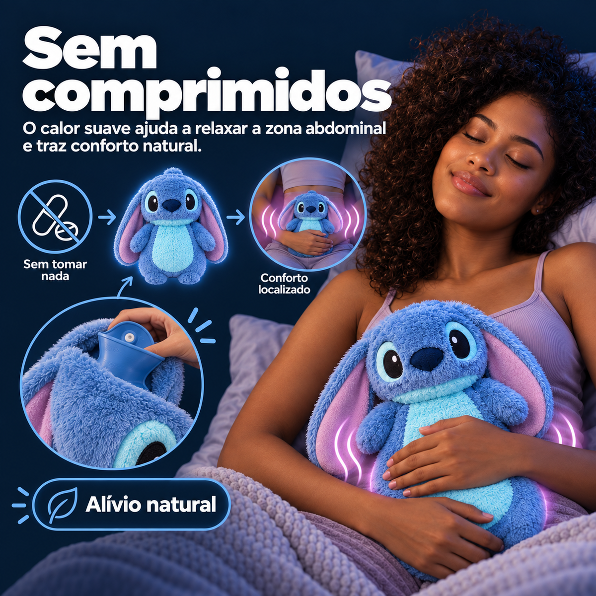STICH™ Bolsa Térmica de Pelúcia  + 60% DE DESCONTO SOMENTE HOJE! 🔥