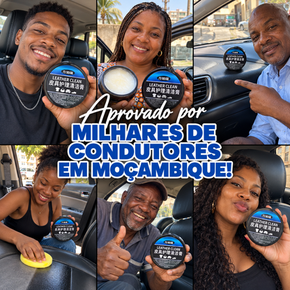 LeatherClean™ – Pasta Restauradora de Couro + Esponjas de Limpeza GRATIS HOJE  🔥