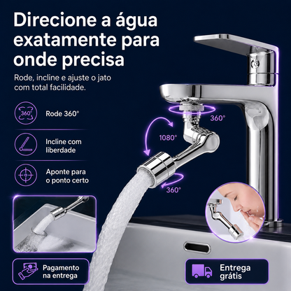 Aqua360™ – Extensor Giratório para Torneira