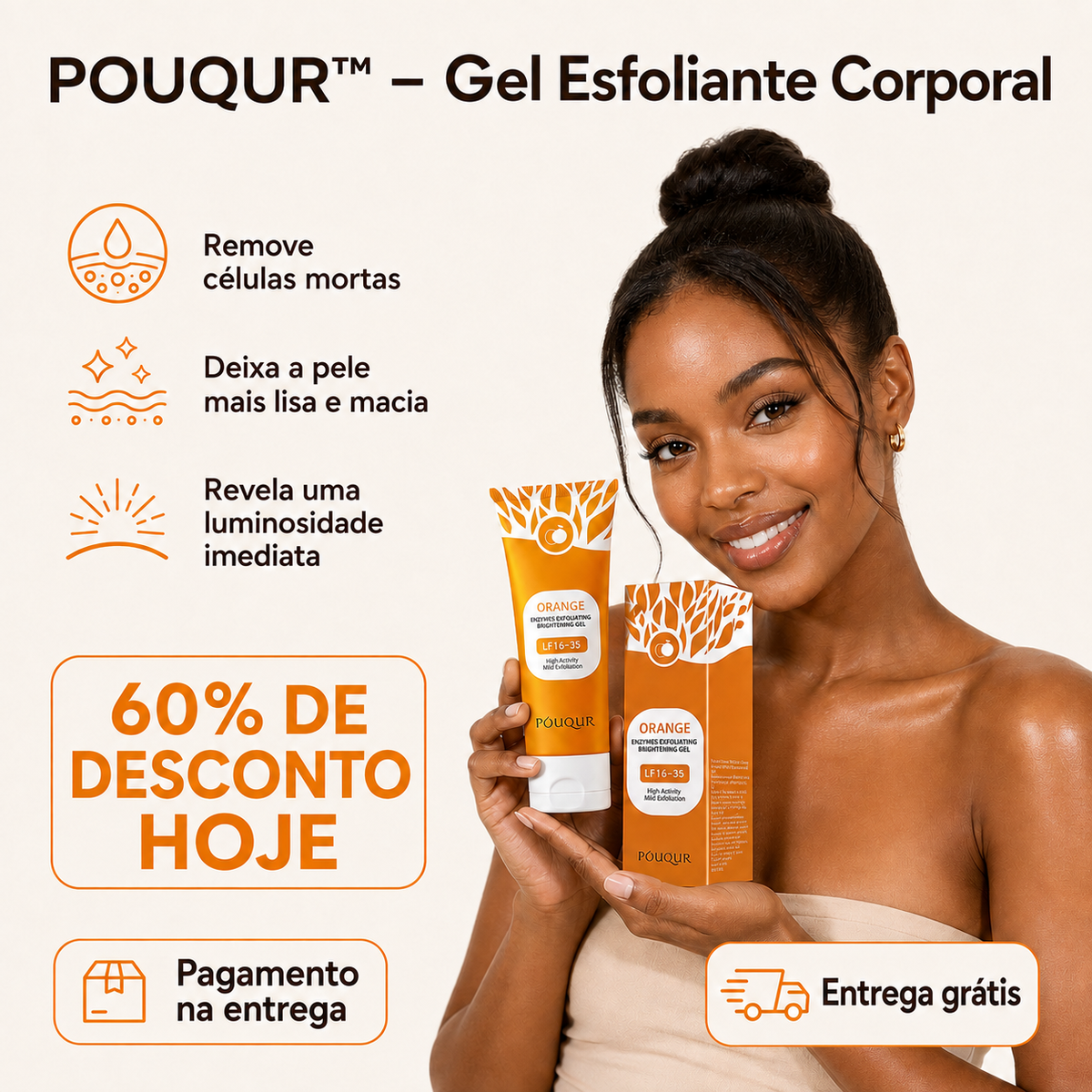 POUQUR™ – Gel Esfoliante Corporal + 60% DE DESCUENTO SOMENTE HOJE! 🔥