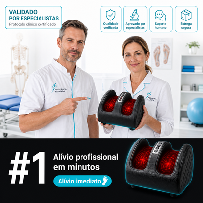 🦶 FootRelax™ - Massageador  com Aquecimento para Pés Cansados e Dores